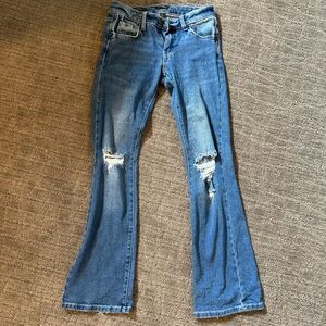 Like New Wild Fable Low Waist Flare Ripped Jeans